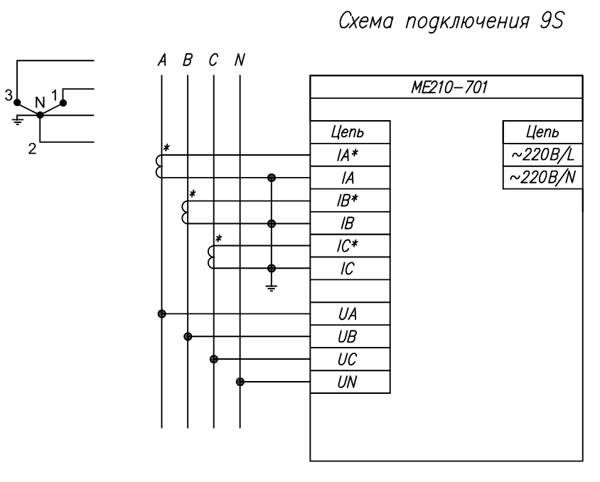 схема подключения 9s